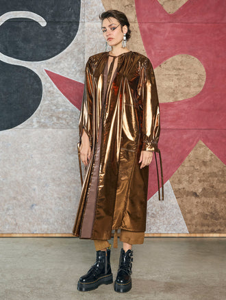 Metallic Capisayo Coat