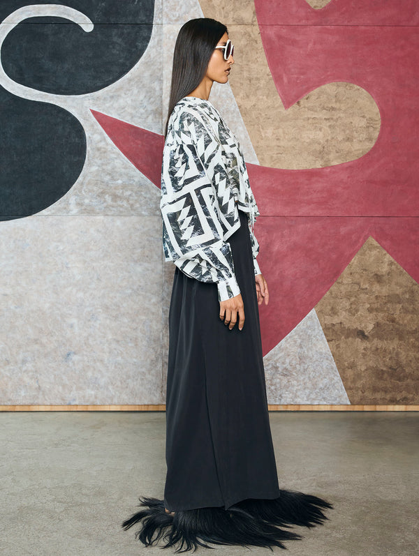 Printed Pensamientos Blouse