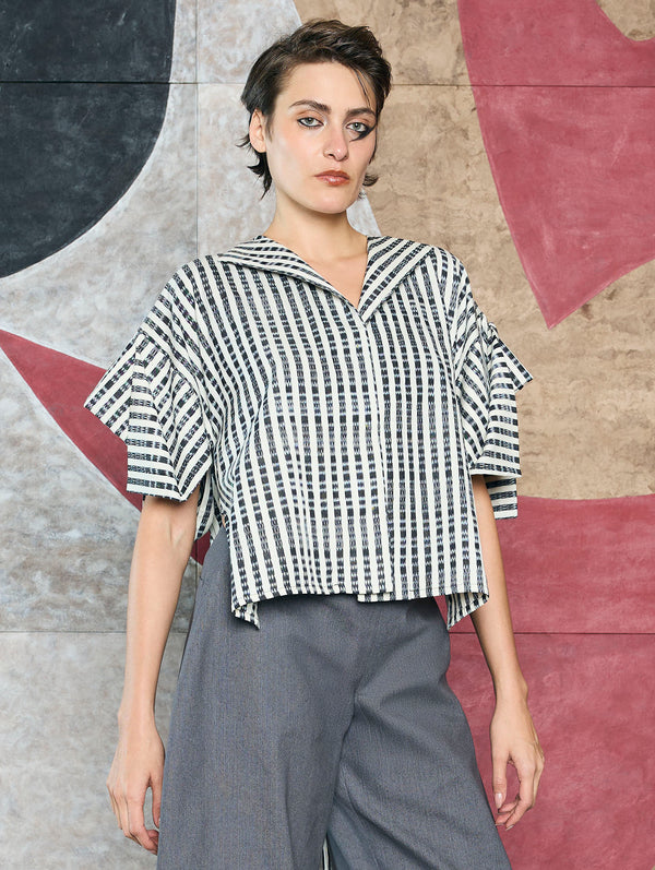 Arturo T-Shirt Rebozo with Fringes