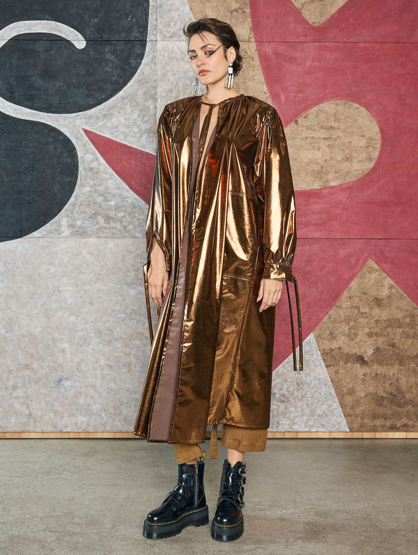 Metallic Capisayo Coat