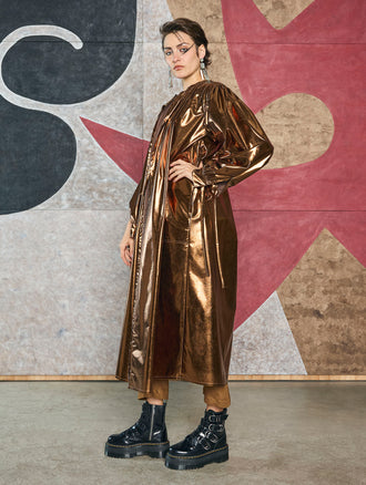 Metallic Capisayo Coat
