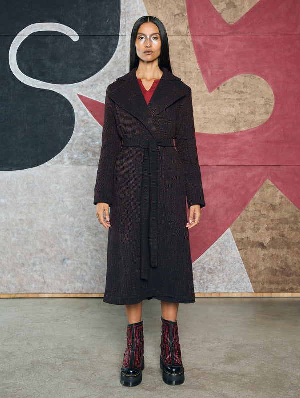 Lazarus Red Marl Coat