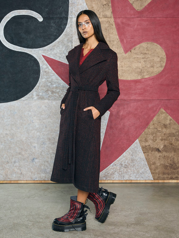 Lazarus Red Marl Coat