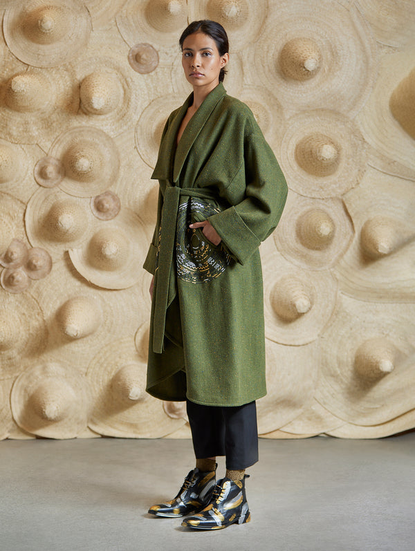 Construccion Circle Coat