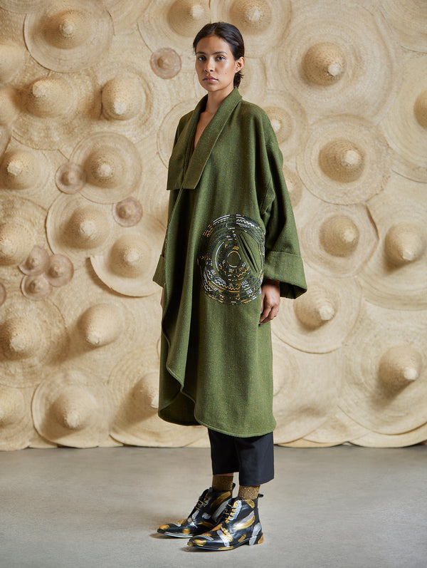 Construccion Circle Coat