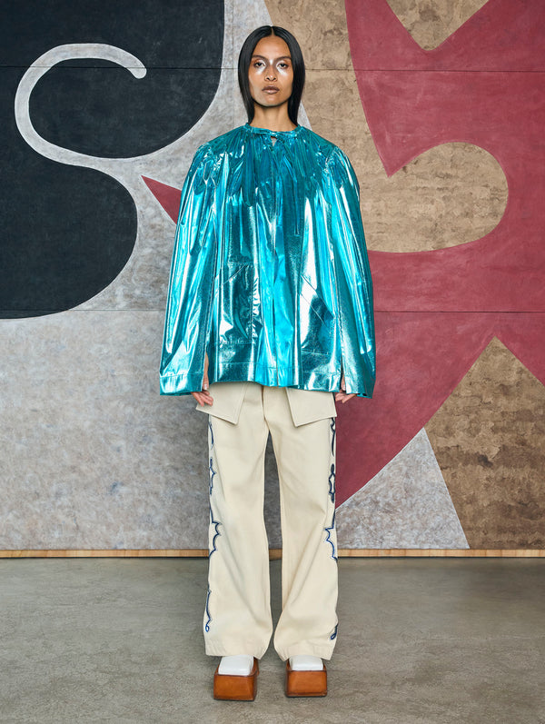 ZAHARA METALIC CAPE