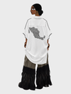 Black Embroidered Republic Shell Shirt