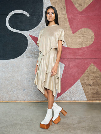 Capote Jersey Mini Skirt