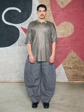 Grey T Shirt With Pocket