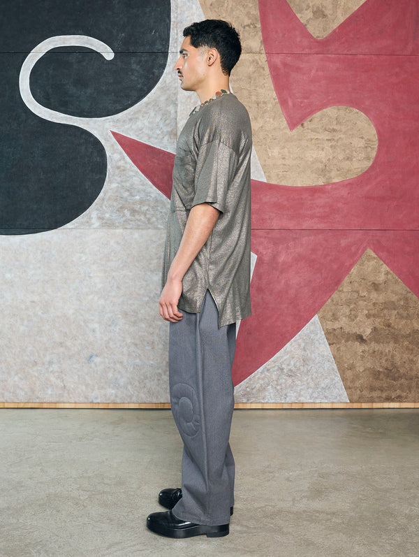 Grey T Shirt With Pocket